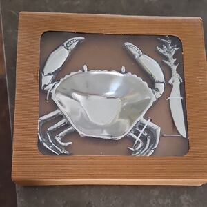 New Crab Dish Dip Set With Spreader